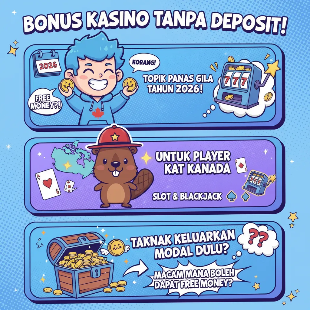 Bonus Kasino Tanpa Deposit: Wang Percuma & Jackpot di Kanada