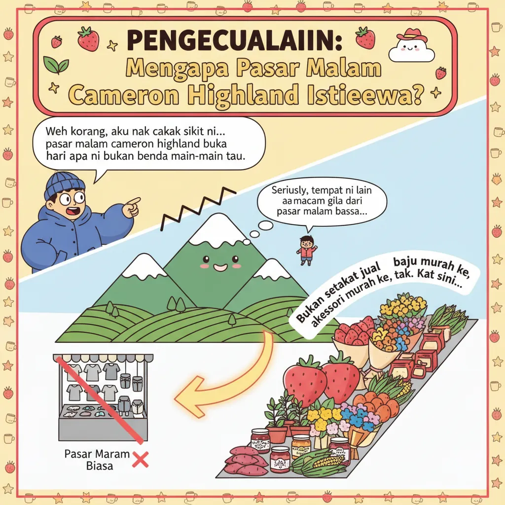 Pengenalan: Mengapa Pasar Malam Cameron Highland Istimewa?