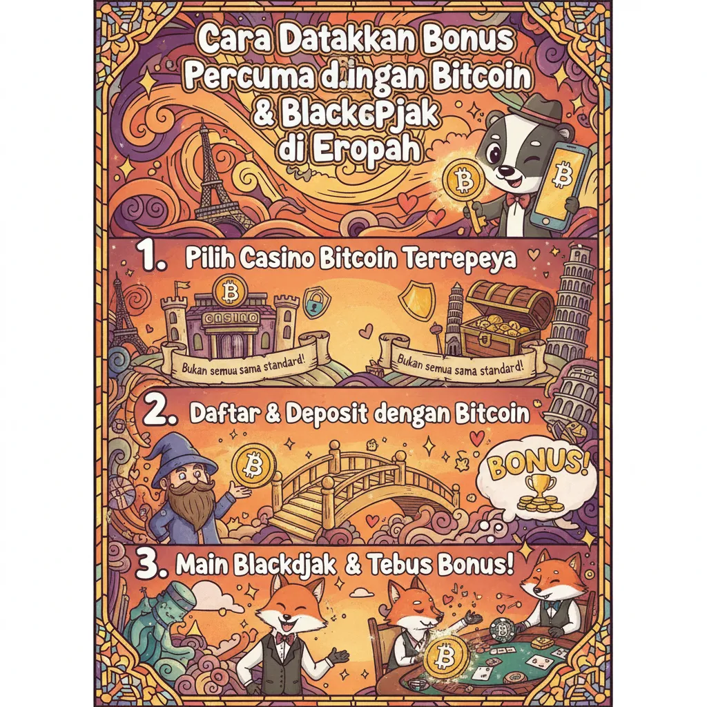 Cara Dapatkan Bonus Percuma dengan Bitcoin & Blackjack di Eropah